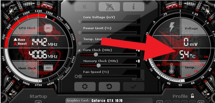 صورة لـ كيفية رفع تردد تشغيل (MHz) بطاقة الرسومات الخاصة بك بشكل آمن | how-to-overclock-your-gpu-temperature-DzTechs