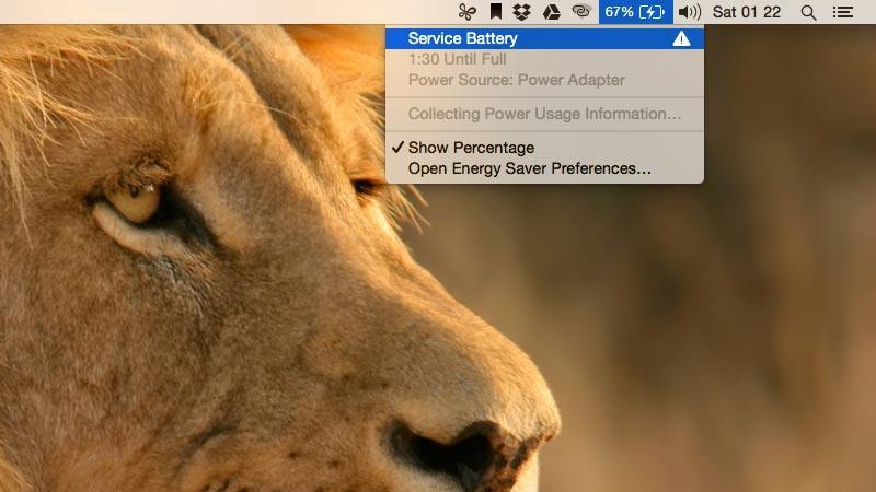 صورة لـ 3 طرق لإصلاح تحذير خدمة البطارية على جهاز Mac OS | servicebatterywarning-example-DzTechs