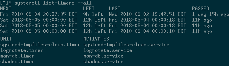 صورة لـ كيفية إستخدام Systemd Timers كبديل لـ Cron | systemdtimers-list-c-DzTechs