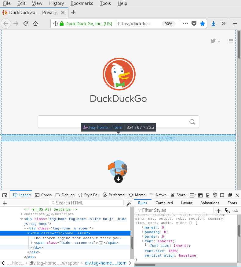 صورة لـ كيفية استخدام أداة ” Inspect Element ” في فايرفوكس لفحص أي موقع | firefox-inspect-c-DzTechs