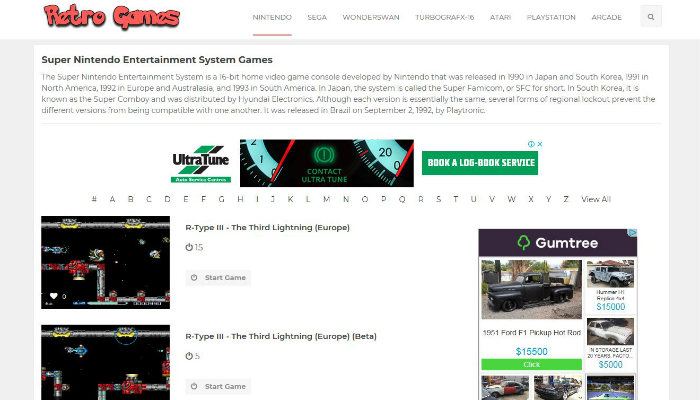 صورة لـ 4 مواقع ويب كلاسيكية للتخلص من رغبة الألعاب الرجعية المفضلة لديك | retro-game-retrogames-DzTechs