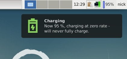 صورة لـ كيفية رصد ومراقبة استخدام بطارية الكمبيوتر المحمول في نظام Linux | battery-notification-DzTechs