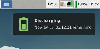 صورة لـ كيفية رصد ومراقبة استخدام بطارية الكمبيوتر المحمول في نظام Linux | battery-notification-discharge-DzTechs
