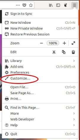 صورة لـ كيفية تمكين دعم CSD في إصدار Linux من فايرفوكس | ff-csd-menu-DzTechs