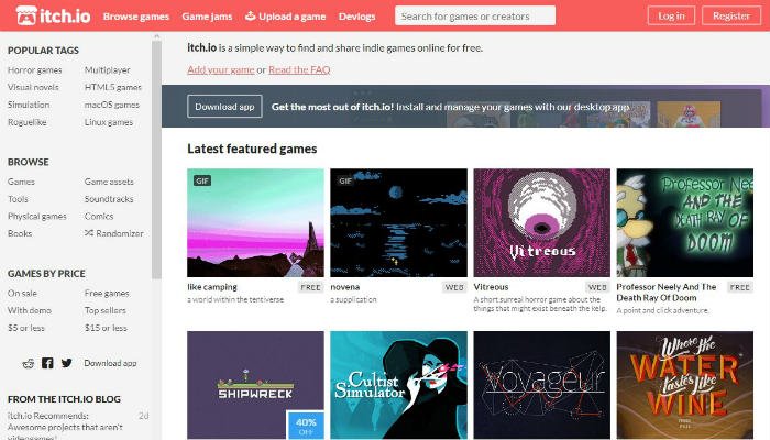 صورة لـ أفضل مواقع الويب لتنزيل ألعاب الفيديو المجانية | free-games-itch-DzTechs