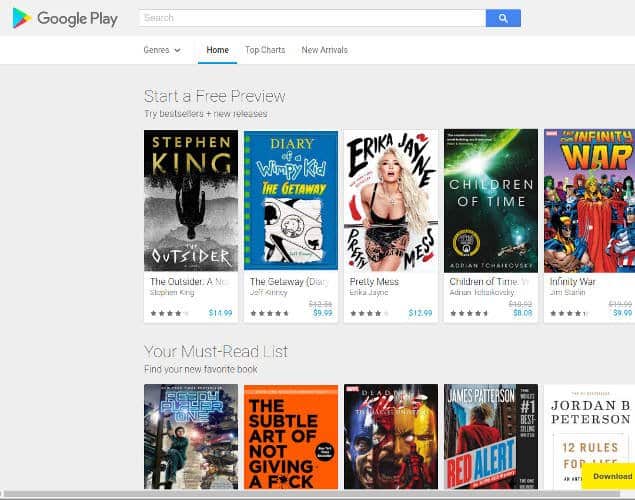 صورة لـ 8 مواقع ويب للعثور على أفضل الكتب الإلكترونية لقراءتها | websites-best-ebooks-01-googleebookstore-DzTechs