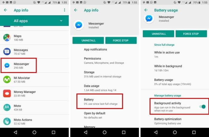 صورة لـ كيفية جعل بطارية هاتف Android تدوم لفترة أطول | Battery-Messenger-DzTechs