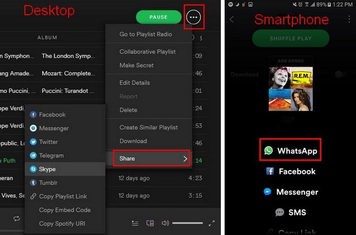 صورة لـ كيفية مشاركة أغنية وقائمة التشغيل على Spotify بطرق سهلة | Share-MenuPop-DzTechs