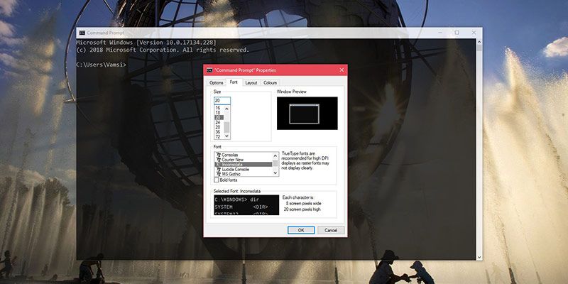 صورة لـ كيفية إضافة خطوط مخصصة إلى موجه الأوامر في Windows 10 | add-custom-fonts-cmd-featured-DzTechs