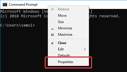 صورة لـ كيفية إضافة خطوط مخصصة إلى موجه الأوامر في Windows 10 | add-custom-fonts-cmd-select-properties-DzTechs