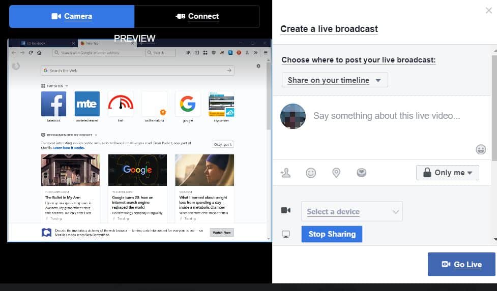 صورة لـ كيفية مشاركة شاشة جهازك مع صديق على Facebook | fb-screenshare-live5-DzTechs