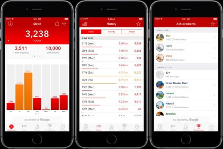 صورة لـ أفضل تطبيقات عداد الخطى وتطبيقات للحفاظ على لياقتك على الـ iPhone | pedometer-apps-stepz-1-DzTechs