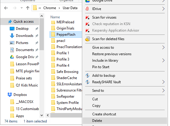 صورة لـ كيفية إصلاح أخطاء إضافة Flash في Chrome في Windows | plugin-fixes-delete-pepperflash-folder-DzTechs