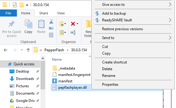 صورة لـ كيفية إصلاح أخطاء إضافة Flash في Chrome في Windows | plugin-fixes-rename-pepperflash-DzTechs
