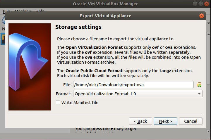 صورة لـ كيفية استيراد وتصدير ملفات OVA باستخدام Virtualbox | vbox-export-settings-DzTechs