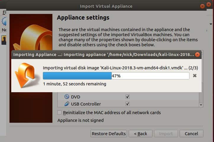 صورة لـ كيفية استيراد وتصدير ملفات OVA باستخدام Virtualbox | vbox-importing-DzTechs
