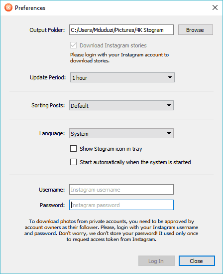 صورة لـ كيف يمكنك تحميل قصص Instagram من جهاز الكمبيوتر | 4k-stogram-preferences-tools-instagram-download-stories-DzTechs