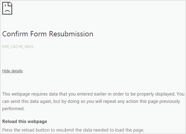 صورة لـ كيفية إصلاح خطأ Err_cache_miss في Google Chrome | ERR_CACHE_MISS-error-1-DzTechs