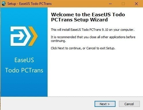 صورة لـ كيفية نقل البرامج من جهاز كمبيوتر Windows قديم إلى آخر جديد | EaseUS-Todo-PCTrans-Setup-Wizard-DzTechs
