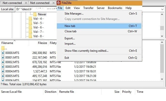صورة لـ 7 ميزات مفيدة لبرنامج FileZilla ولماذا هو أفضل تطبيق FTP | FileZilla-Multiple-Tabbed-Instances-Multiple-Servers-DzTechs