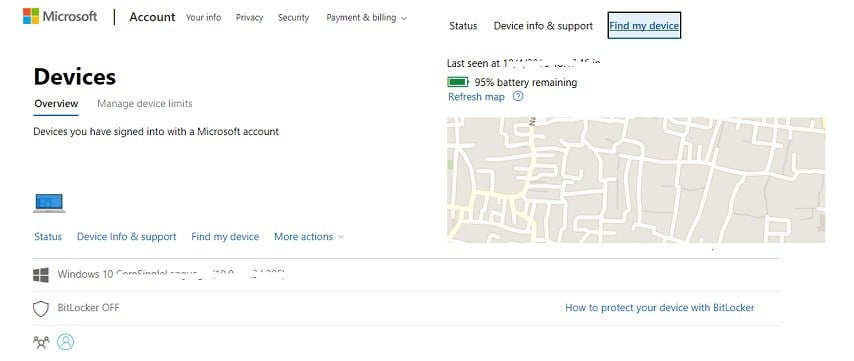 صورة لـ كيفية مسح بيانات الكمبيوتر المحمول الخاص بك عن بعد | Find-Device-Windows10-DzTechs