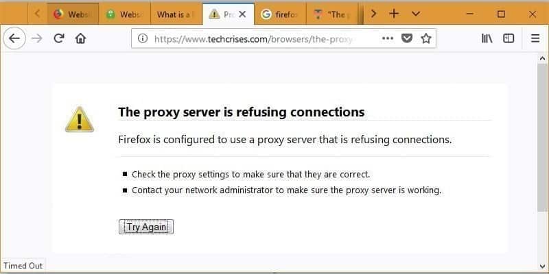 صورة لـ كيفية إصلاح خطأ رفض الخادم الوكيل الاتصال في Mozilla Firefox Quantum | Firefox-Proxy-Refusing-Connections-Featured-DzTechs