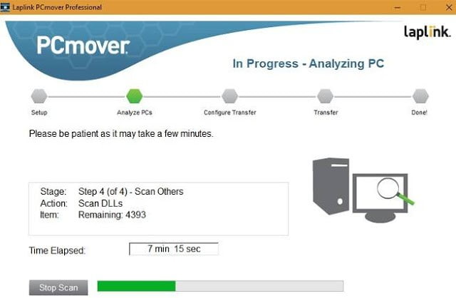 صورة لـ كيفية نقل البرامج من جهاز كمبيوتر Windows قديم إلى آخر جديد | Laplink-PCmover-PC-to-PC-transfer-AnalyzePCs-DzTechs
