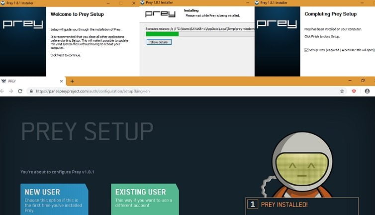صورة لـ كيفية مسح بيانات الكمبيوتر المحمول الخاص بك عن بعد | Prey-1.8.1-Installation-Setup-DzTechs