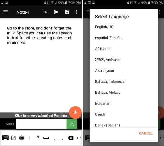 صورة لـ أفضل تطبيقات تحويل الكلام إلى نص لجعل الإملاء أسهل على Android | Speech-Speechnotes-DzTechs