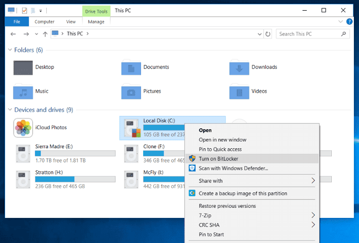 صورة لـ كيفية مسح بيانات الكمبيوتر المحمول الخاص بك عن بعد | bitlocker-choose-target-drive-DzTechs