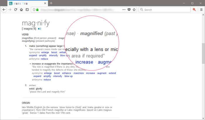 صورة لـ إضافات لمختلف المتصفحات مفيدة لكبار السن | browser-extensions-seniors-02-magnifier-DzTechs