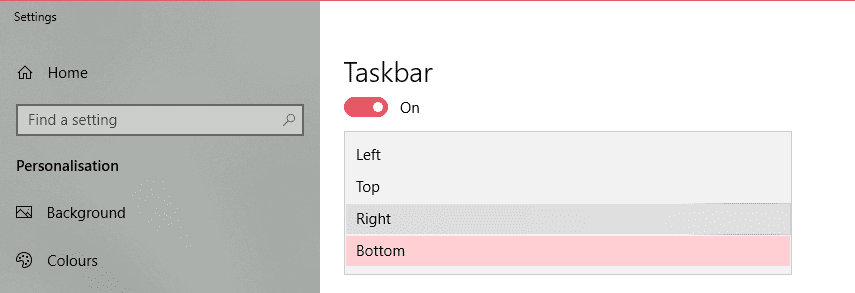 صورة لـ 7 طرق لتخصيص شريط المهام في نظام التشغيل Windows 10 | customize-taskbar-win10-taskbar-position-DzTechs