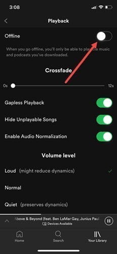 صورة لـ دليل غير رسمي لكيفية تعطيل Spotify Connect | disable-spotify-connect-offline-mode-DzTechs