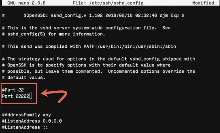 صورة لـ كيفية تخصيص إعدادات SSH للحصول على أقصى قدر من الأمان | edit-ssh-config-file-change-ssh-port-DzTechs