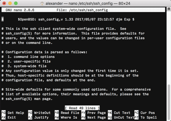 صورة لـ كيفية تخصيص إعدادات SSH للحصول على أقصى قدر من الأمان | edit-ssh-config-file-edit-ssh-config-in-terminal-DzTechs