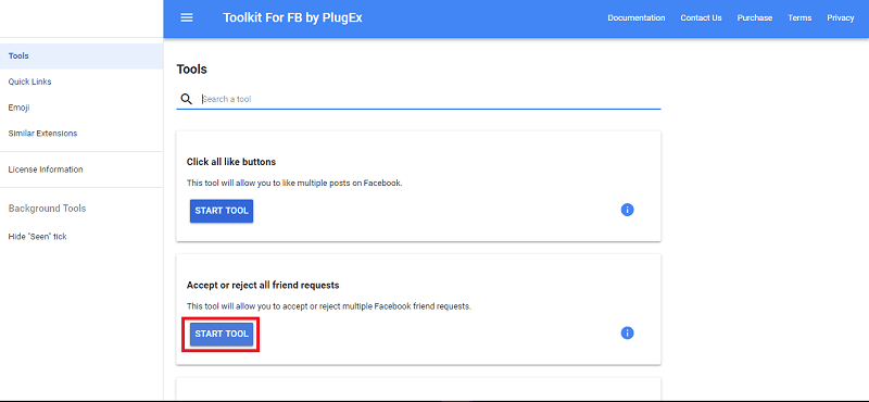 صورة لـ كيفية قبول أو رفض جميع طلبات الصداقة على موقع Facebook | facebook-friend-requests-toolkit-plugex-page-DzTechs
