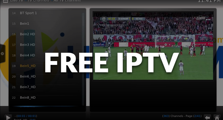 صورة لـ أفضل قوائم وخدمات IPTV المجانية لـ Kodi أو Android Boxes أو Fire TV | free-iptv-addons-lists-750x430