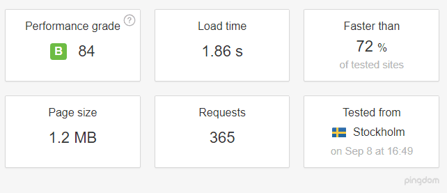 صورة لـ مراجعة HostGator: اختبارات الأداء والسرعة مع السعر | hostgator-pingdom2-DzTechs