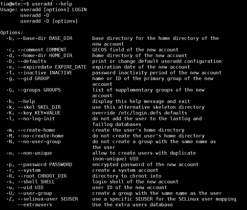 صورة لـ كيفية إدارة المستخدمين من سطر الأوامر في نظام Linux | linux-useradd-help-DzTechs