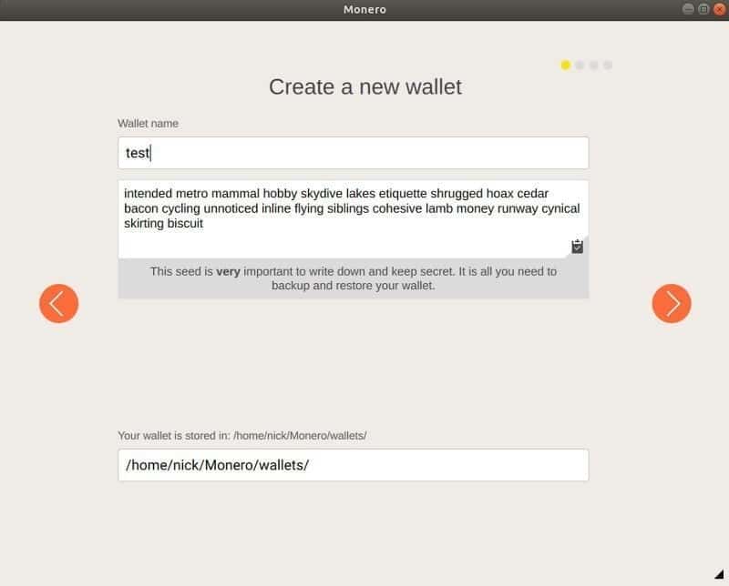 صورة لـ كيفية تعدين واستخدام العملة المشفرة Monero على نظام Linux | monero-wallet-create-setup-DzTechs