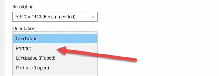 صورة لـ كيفية استخدام شاشات متعددة على جهاز Windows 10 | multiple-monitors-windows-10-portrait-DzTechs