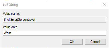 صورة لـ كيفية تعطيل عمل SmartScreen filter في نظام التشغيل Windows 10 | smartscreen-win10-set-value-data-2-DzTechs