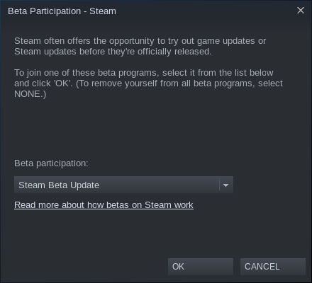 صورة لـ كيفية استخدام Steam Play لتشغيل العديد من ألعاب Windows على نظام Linux | steam-play-enable-beta-DzTechs