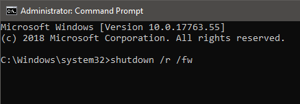 صورة لـ كيفية التمهيد في وضع UEFI مباشرة من Windows 10 | uefi-bios-win10-execute-command-DzTechs