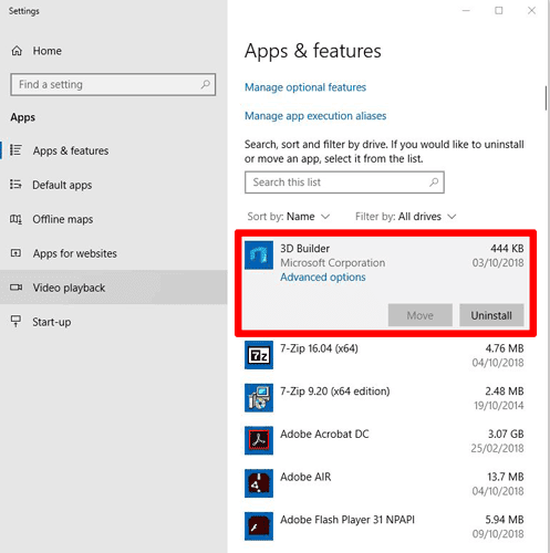 صورة لـ كيفية إلغاء تثبيت التطبيقات المثبتة مسبقا في نظام التشغيل Windows 10 باستخدام Powershell | uninstall-preinstalled-apps-windows-10-apps-and-features-DzTechs