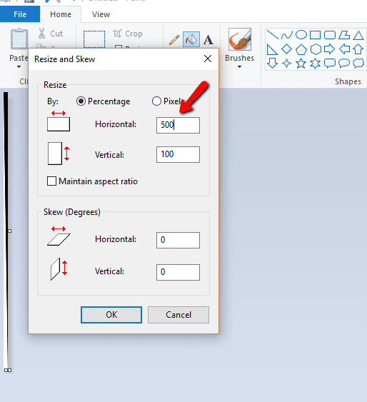 صورة لـ 5 أشياء رائعة لا تعرفها أبداً يمكنك القيام بها باستخدام برنامج Microsoft Paint | windows-mspaintskew1-DzTechs