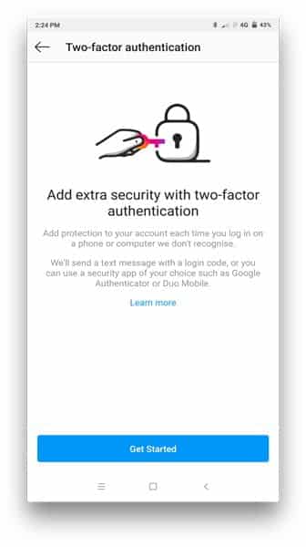 صورة لـ كيفية إعداد المصادقة الثنائية على تطبيق Instagram الخاص بك | 3.1-1-DzTechs
