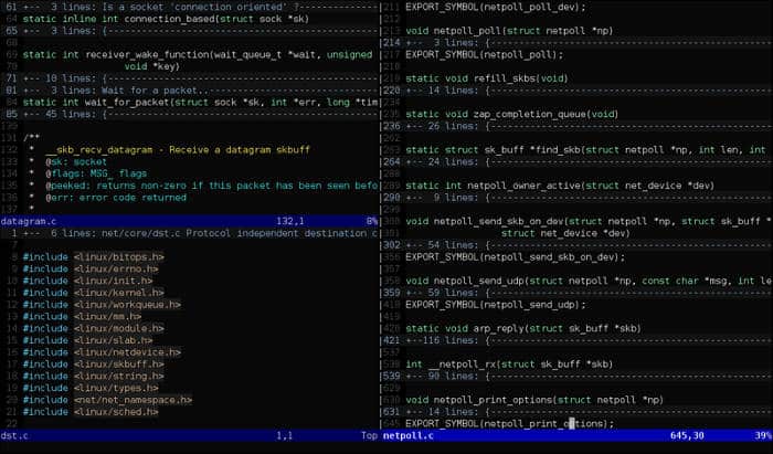صورة لـ أفضل تطبيقات تحرير النصوص المُتقدمة لنظام Linux | 5-best-text-editors-vim-DzTechs