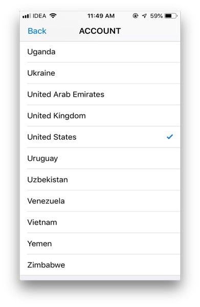 صورة لـ كيفية تغيير بلد متجر التطبيقات على نظام التشغيل iOS 12/11 | 5ccc444db4805_5-DzTechs