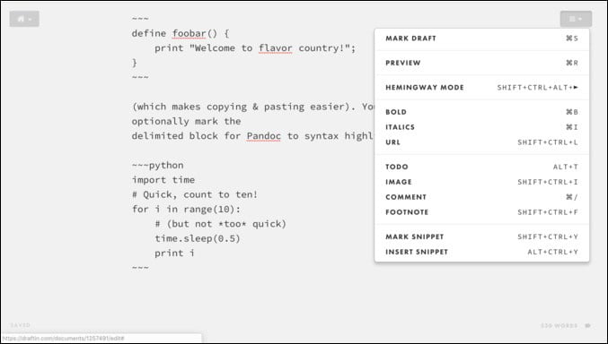 صورة لـ أفضل برامج تحرير Markdown التعاوني على الإنترنت | Draft-DzTechs